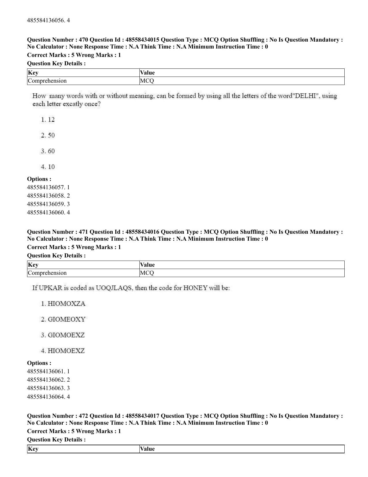 CUET 2023 English Odia Shift 1 Question Paper - 18 June 2023 - Page 388
