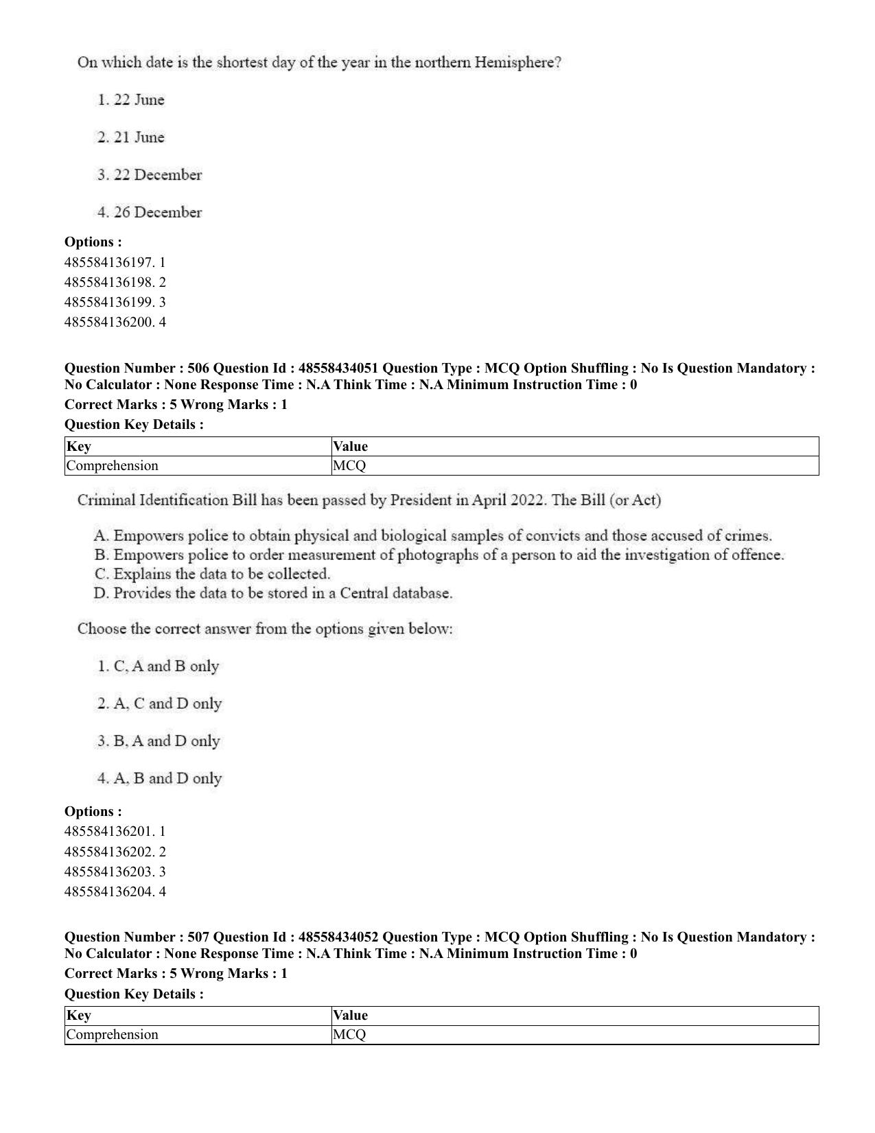 CUET 2023 English Odia Shift 1 Question Paper - 18 June 2023 - Page 408