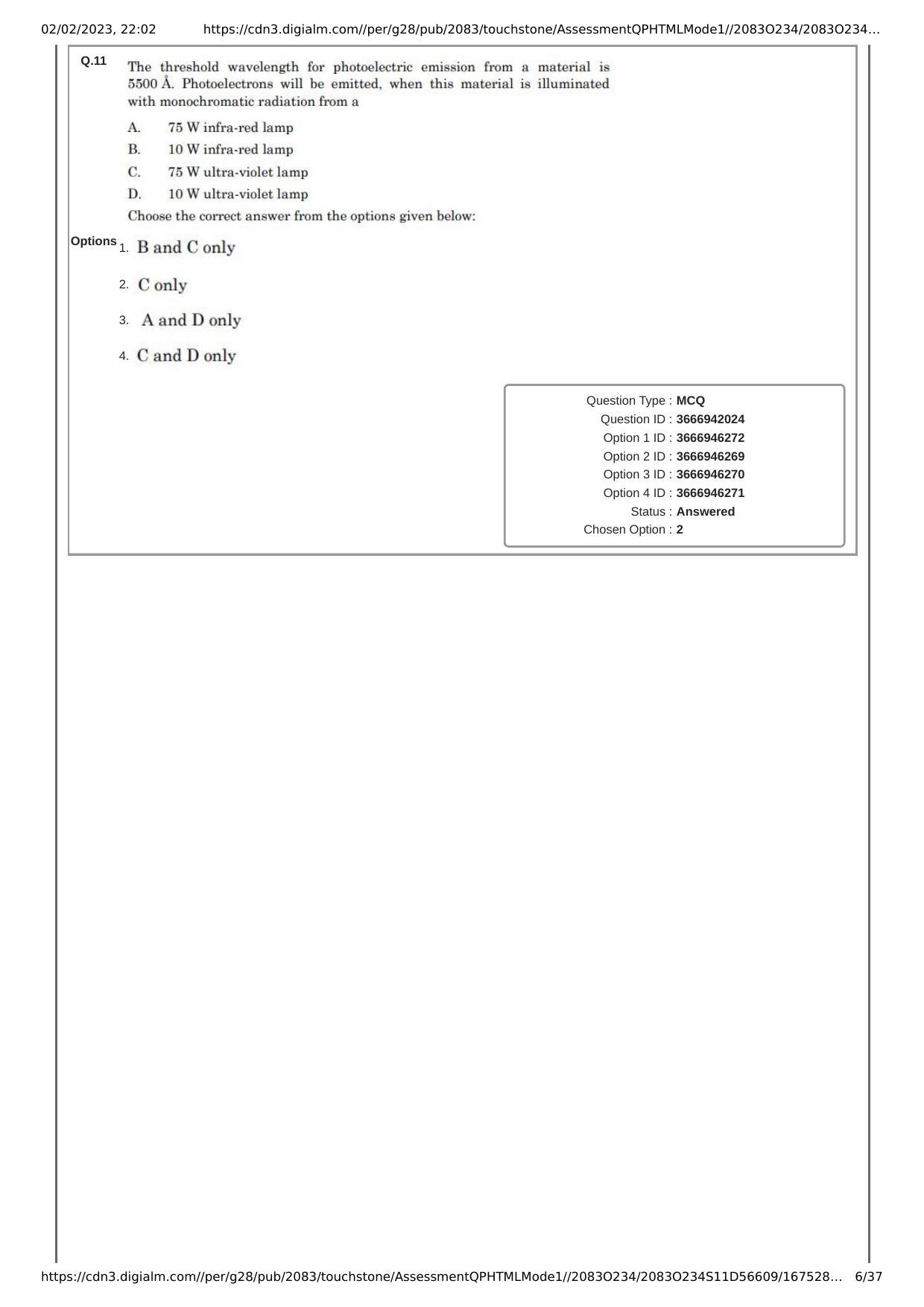 JEE Mains 2023: 29th January 2023 Shift-1 (Morning) Question Paper With Solution (January, Session-1) - Page 6