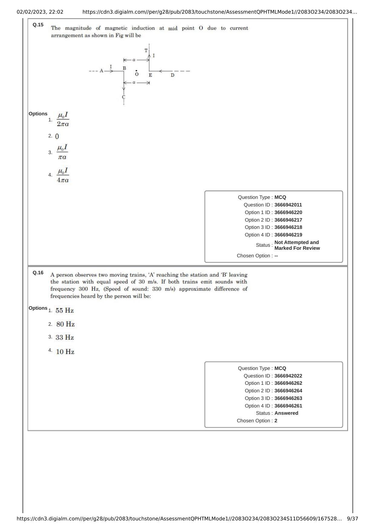 JEE Mains 2023: 29th January 2023 Shift-1 (Morning) Question Paper With Solution (January, Session-1) - Page 9