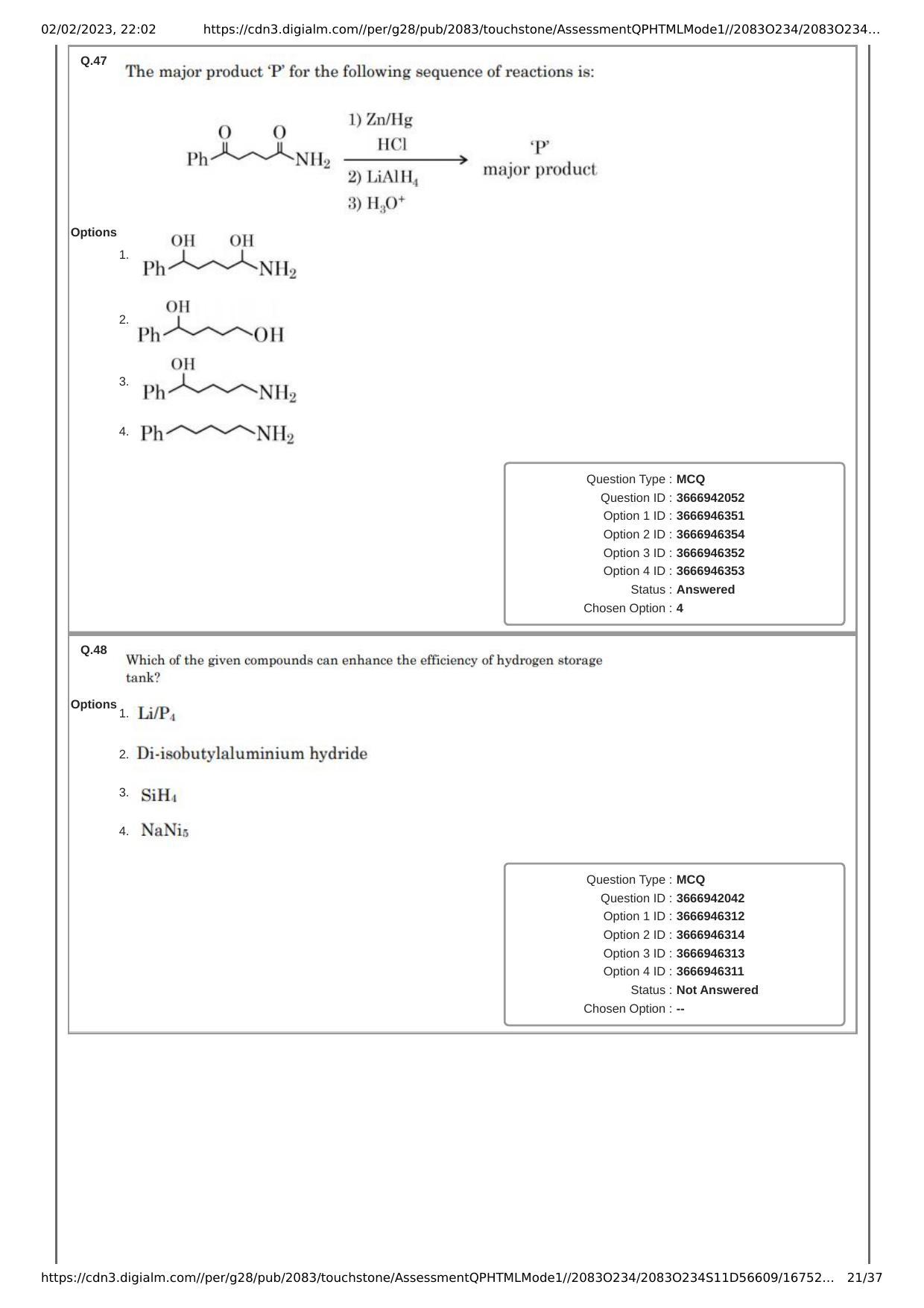 JEE Mains 2023: 29th January 2023 Shift-1 (Morning) Question Paper With Solution (January, Session-1) - Page 21
