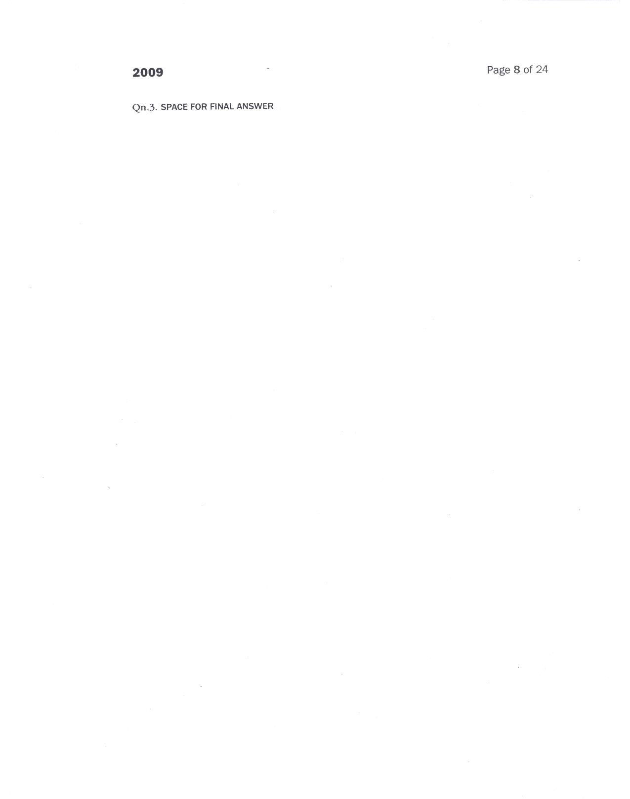 CEED 2009 Question Paper - Page 7
