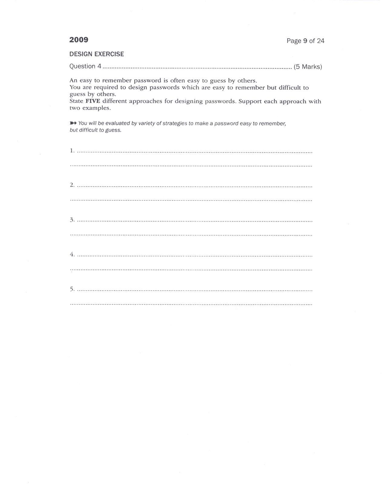 CEED 2009 Question Paper - Page 8