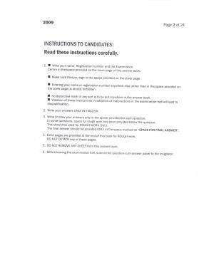 CEED 2009 Question Paper