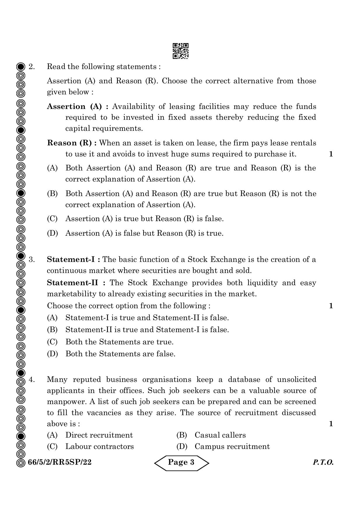 CBSE Class 12 5-2 Bussiness Studies 2024 Question Paper - Page 3