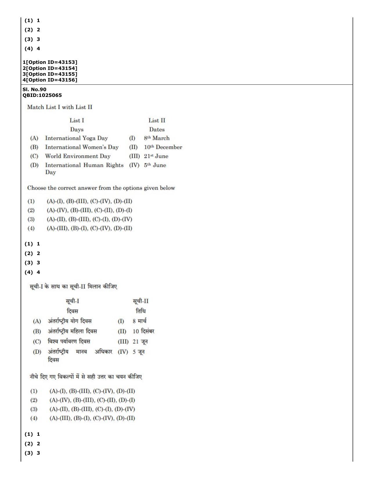 CUET (PG) 2022: PGQP-20 Social Work (11-09-2022) Question Paper - Page 65