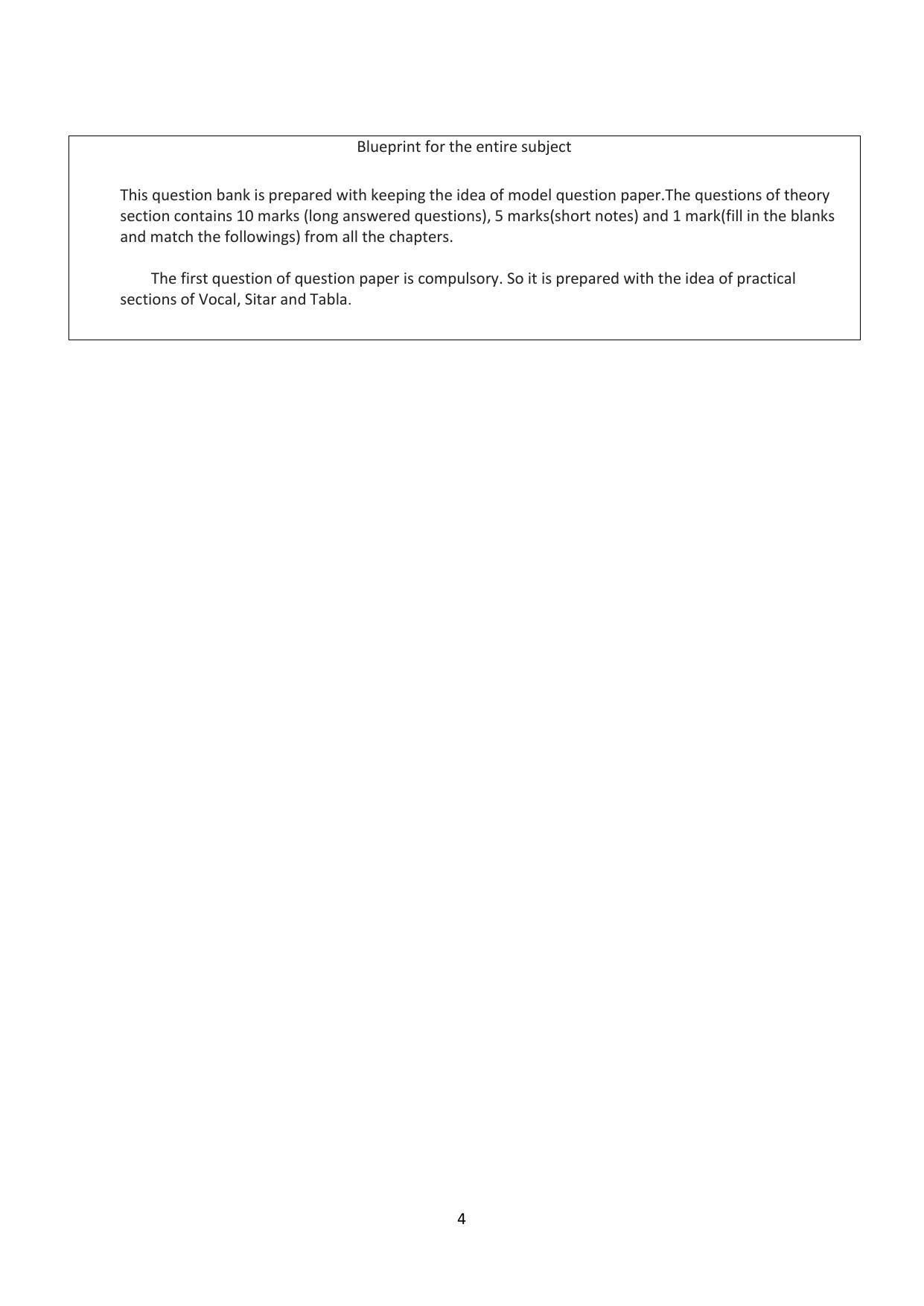 Karnataka 1st PUC Question Bank for Hindustani Music - Page 4