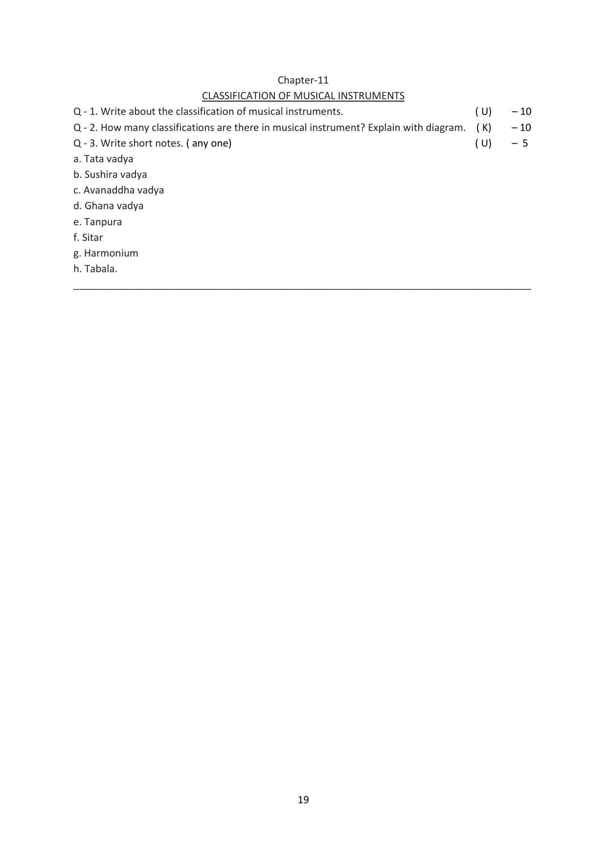 Karnataka 1st PUC Question Bank for Hindustani Music - Page 19
