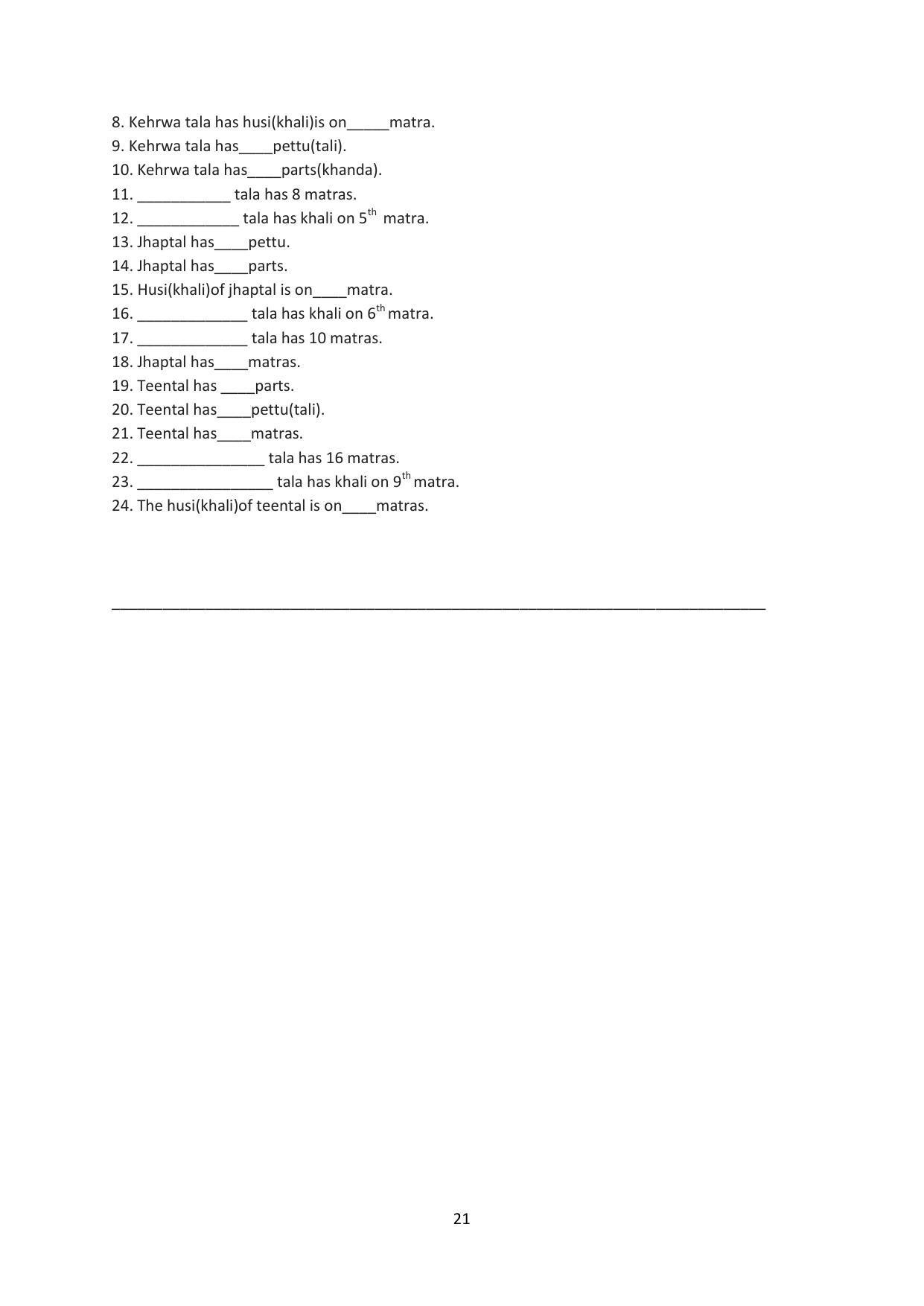 Karnataka 1st PUC Question Bank for Hindustani Music - Page 21