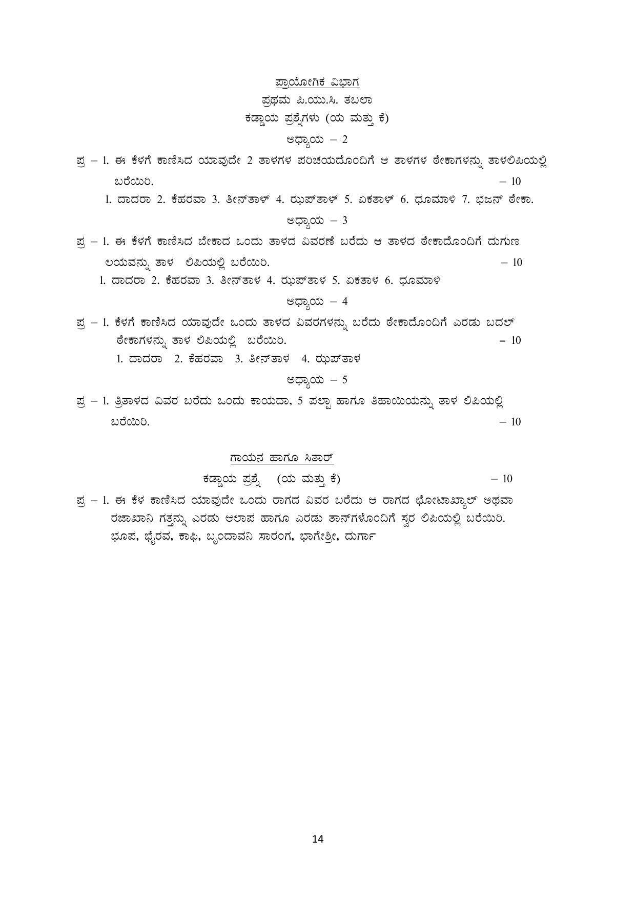 Karnataka 1st PUC Question Bank for Hindustani Music - Page 36