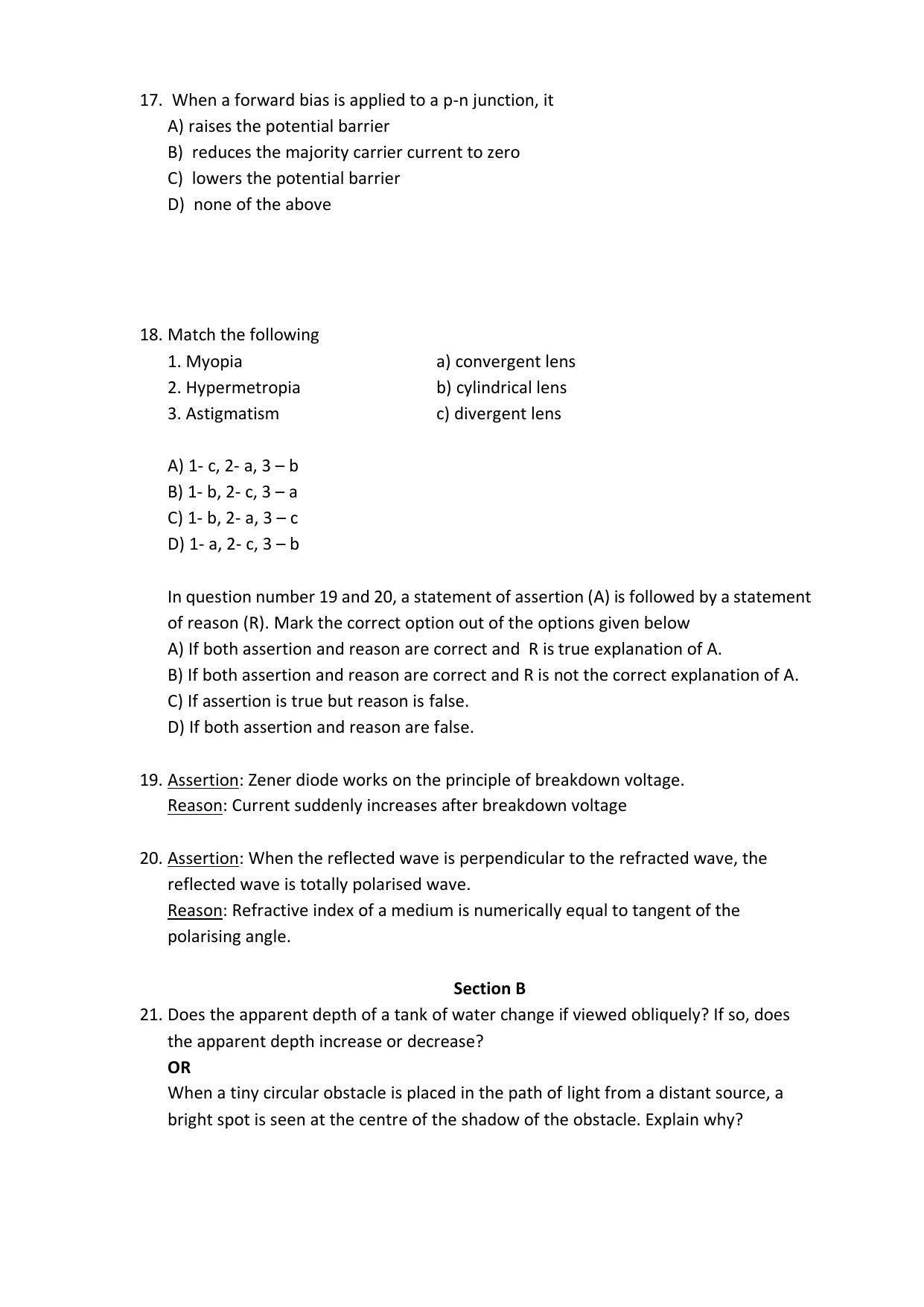HP Board Class 12 Physics Model Paper - Page 4