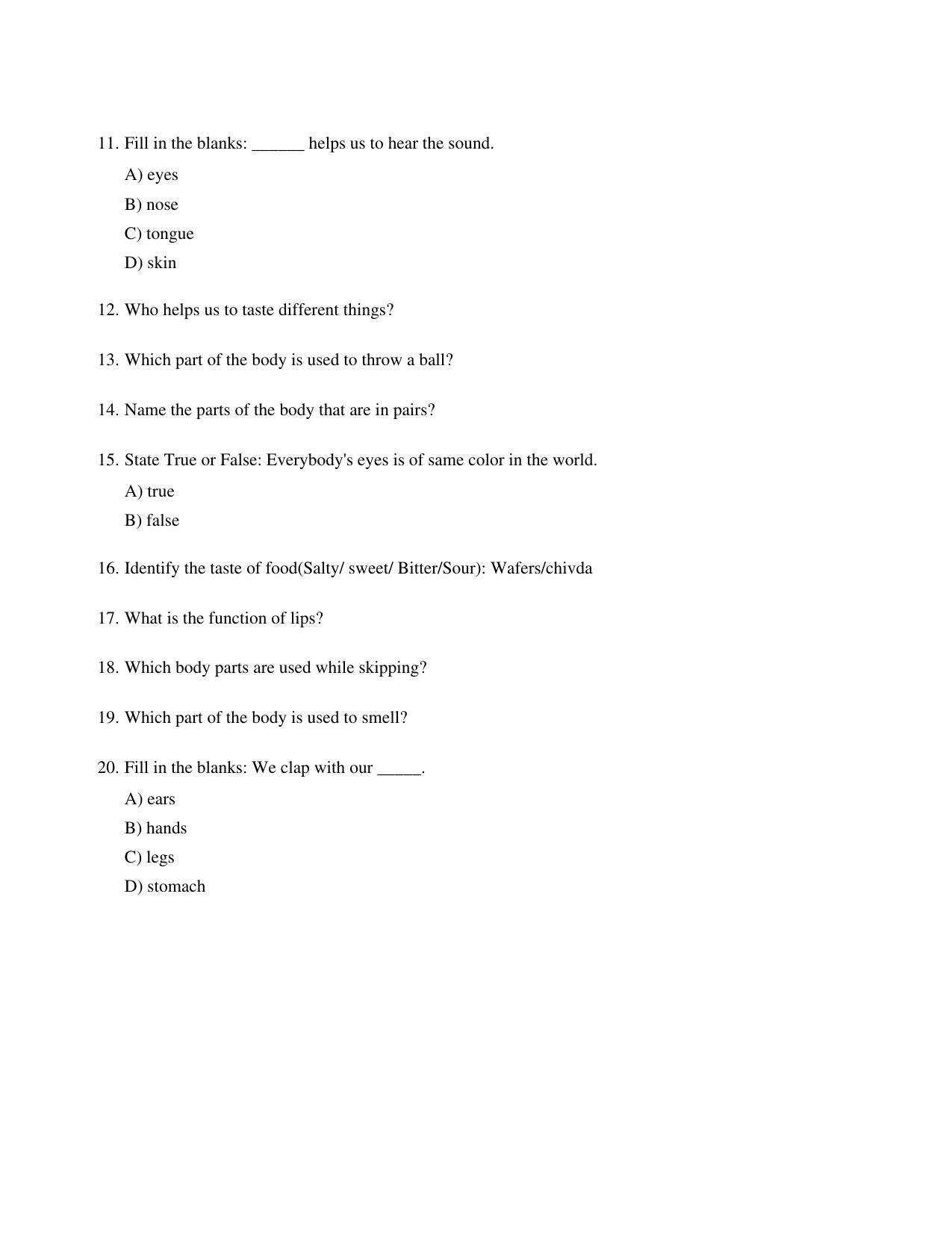 CBSE Class 1 EVS Time to celebrate Worksheets - Page 2