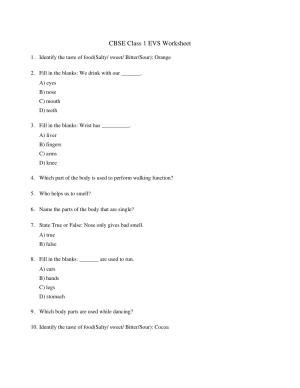 CBSE Class 1 EVS Time to celebrate Worksheets
