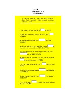 CBSE Worksheets for Class 10 French Assignment 2