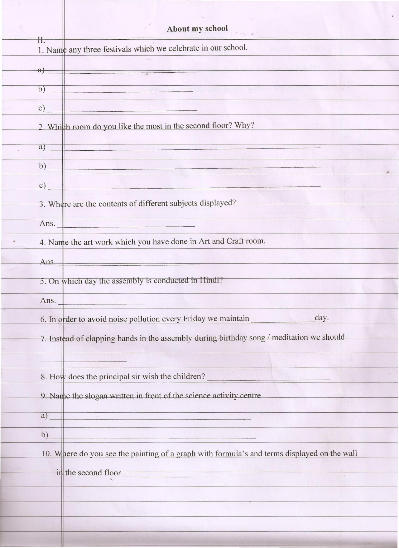 Worksheet for Class 4 Social Science Teachers Assignment - Page 2