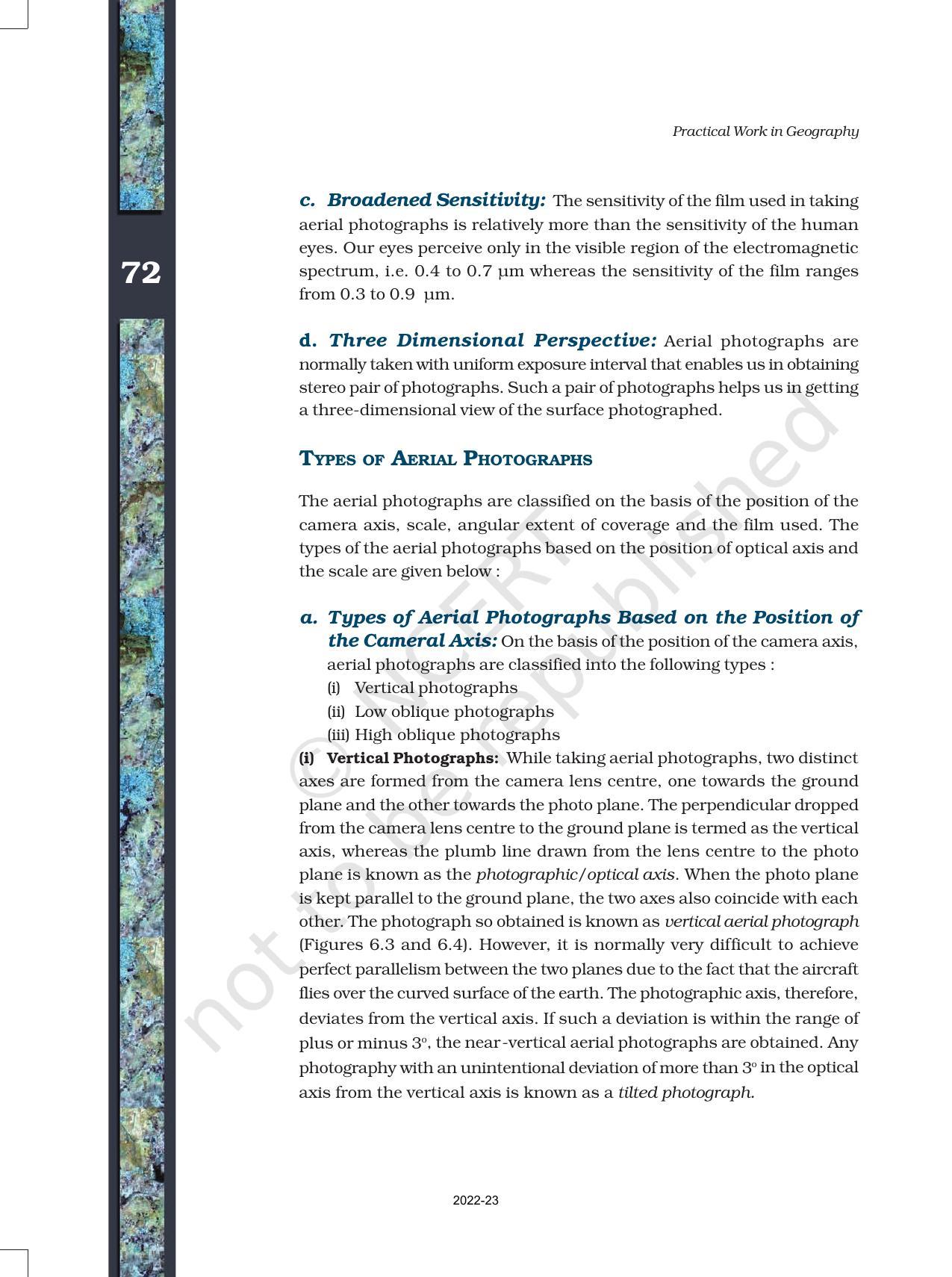 NCERT Book for Class 11 Geography (Part-III) Chapter 6 Introduction to Aerial Photographs - Page 4