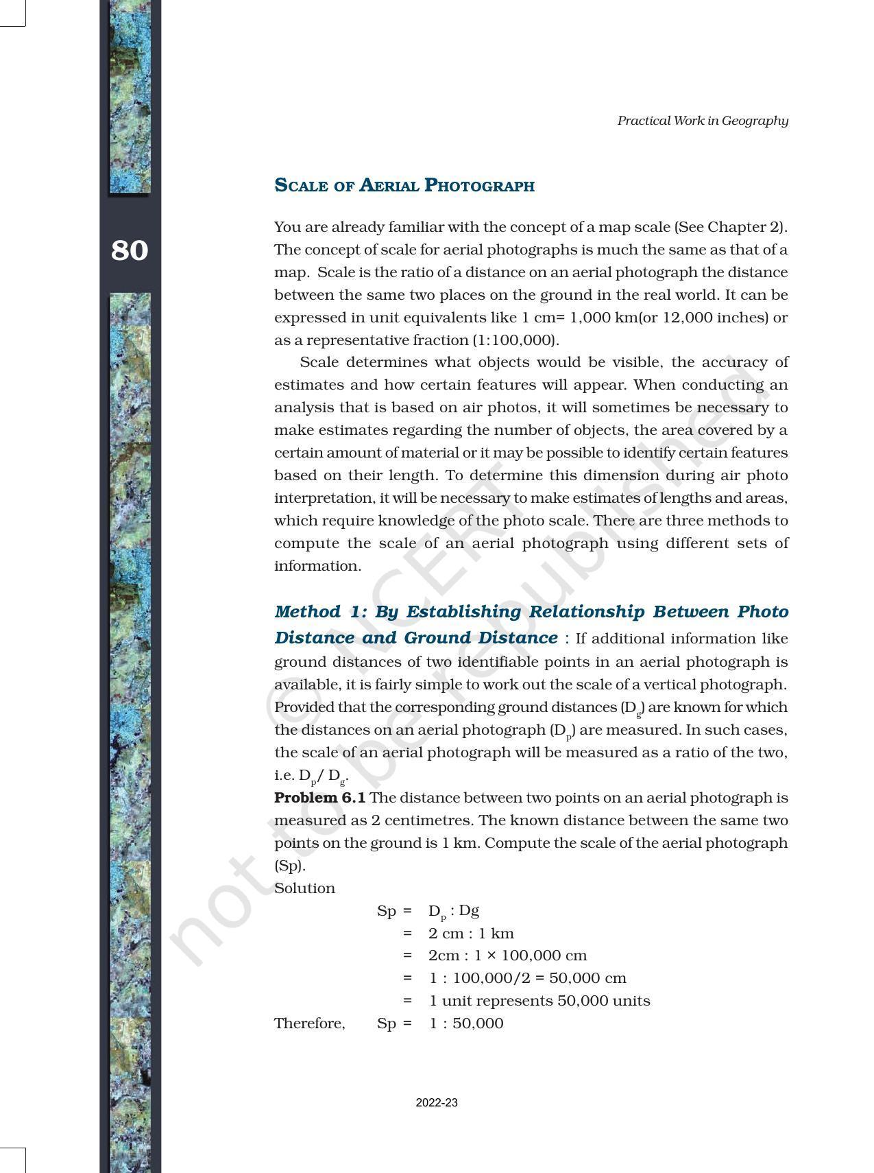 NCERT Book for Class 11 Geography (Part-III) Chapter 6 Introduction to Aerial Photographs - Page 12