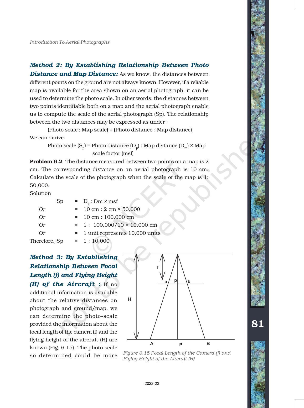 NCERT Book for Class 11 Geography (Part-III) Chapter 6 Introduction to Aerial Photographs - Page 13