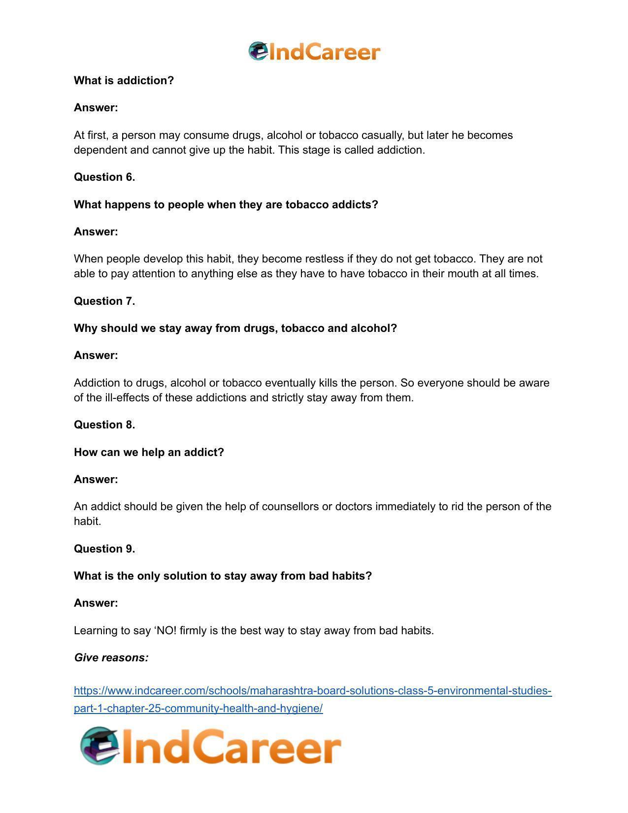Maharashtra Board Solutions Class 5-Environmental Studies (Part 1): Chapter 25- Community Health and Hygiene - Page 14