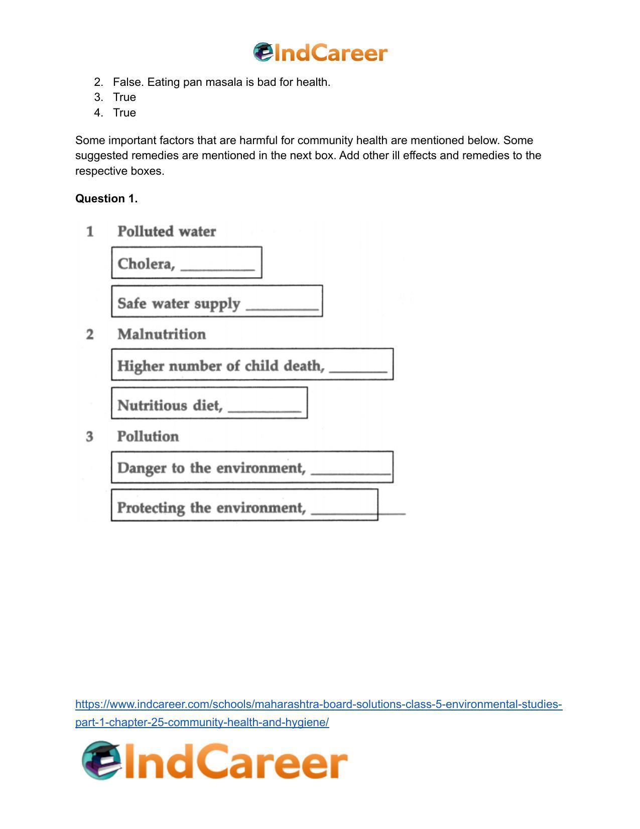 Maharashtra Board Solutions Class 5-Environmental Studies (Part 1): Chapter 25- Community Health and Hygiene - Page 16