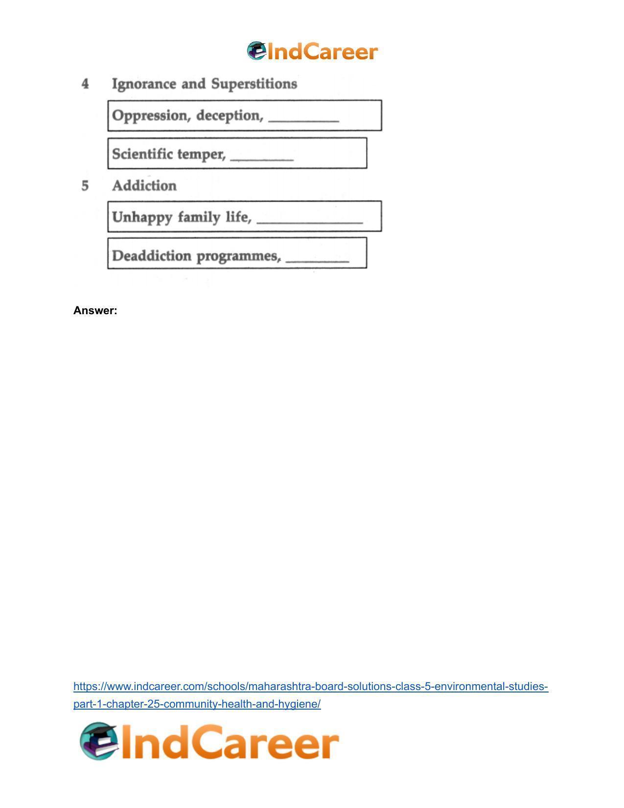 Maharashtra Board Solutions Class 5-Environmental Studies (Part 1): Chapter 25- Community Health and Hygiene - Page 17