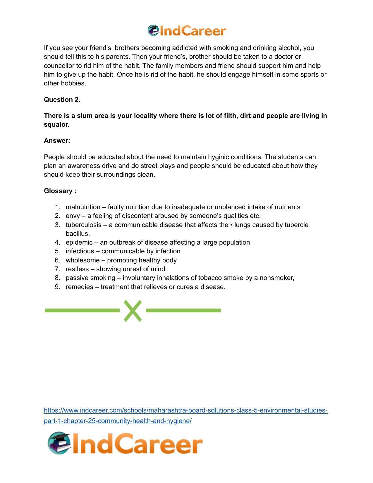 Maharashtra Board Solutions Class 5-Environmental Studies (Part 1): Chapter 25- Community Health and Hygiene - Page 19