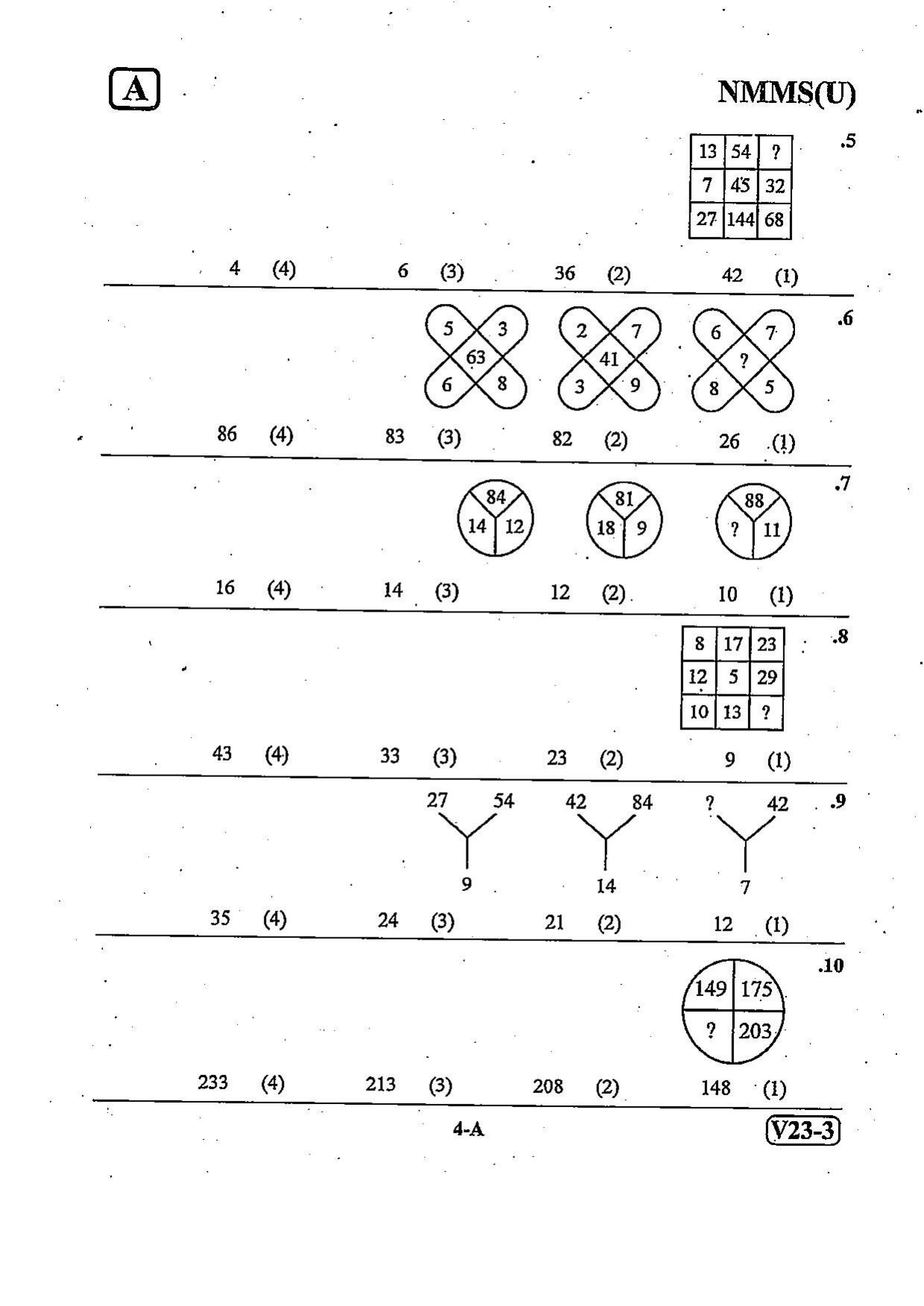 NMMS Question Papers FEBRUARY 2023 (Urdu Medium) - Page 4