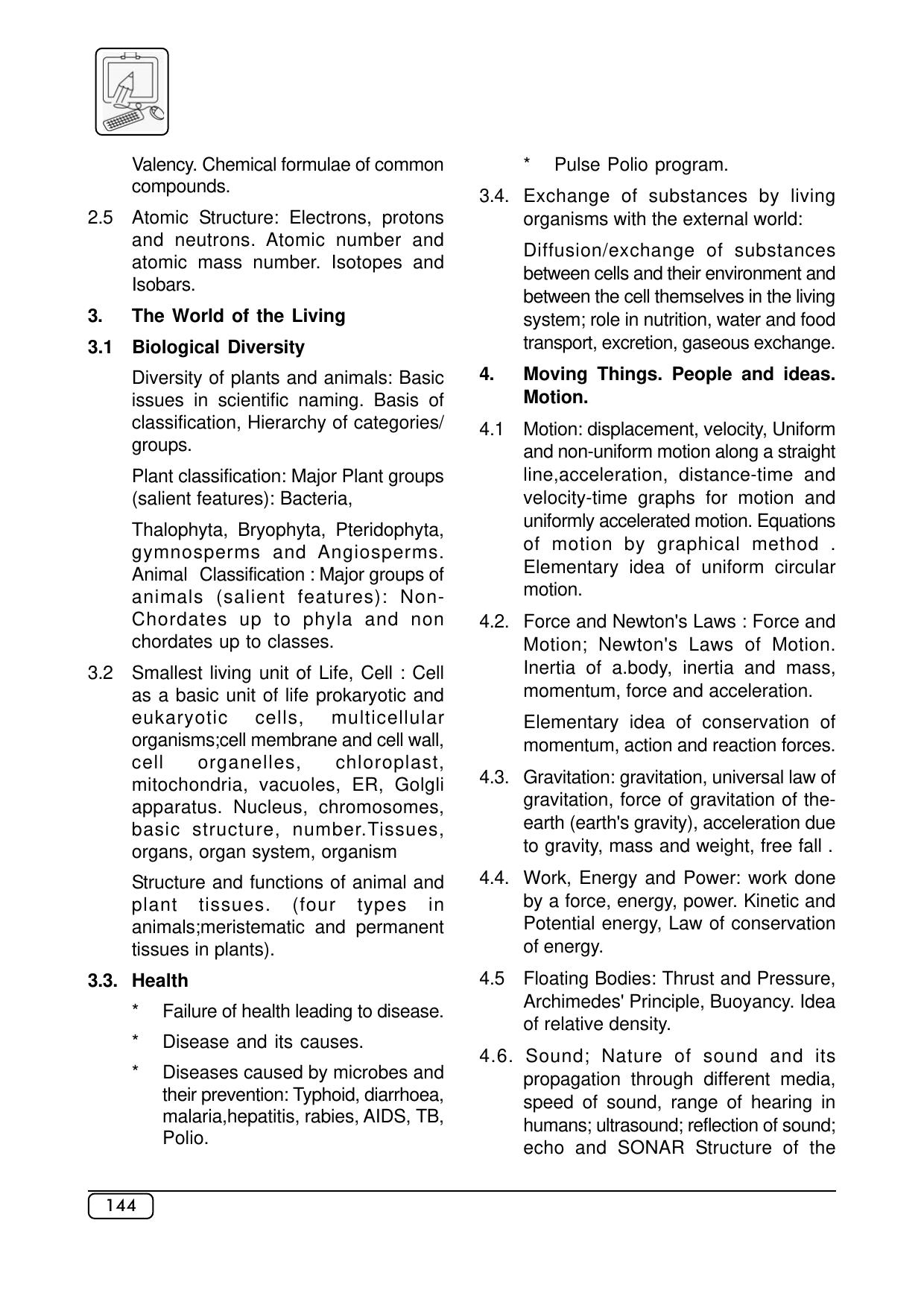 Maharashtra SSC Science Syllabus - Page 2