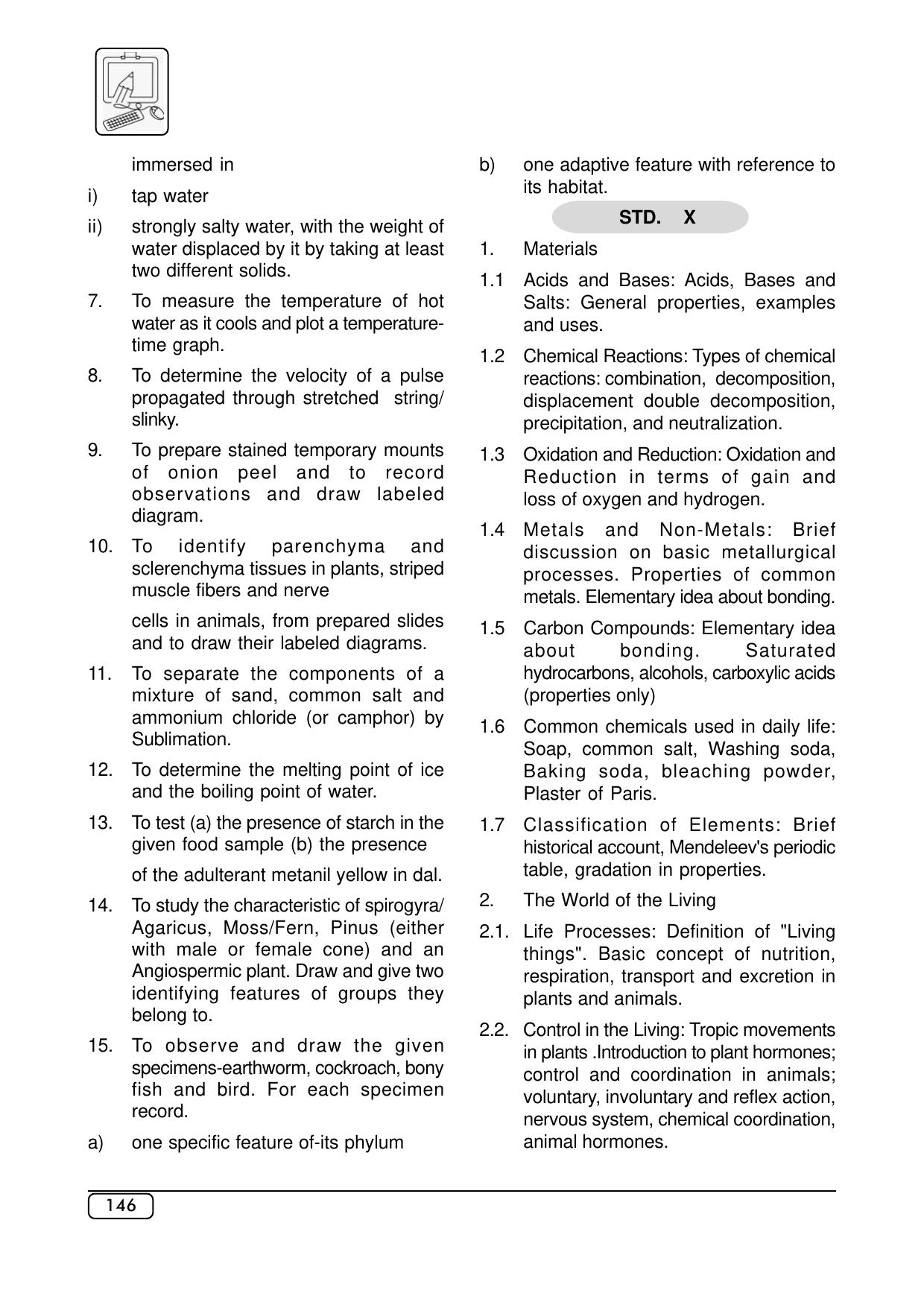 Maharashtra SSC Science Syllabus - Page 4