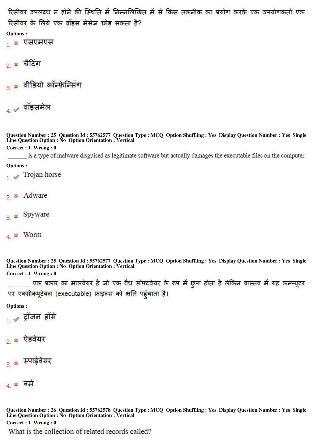 MP CPCT 17th February 2018 CPCT Question Paper Shift 2 - Page 17