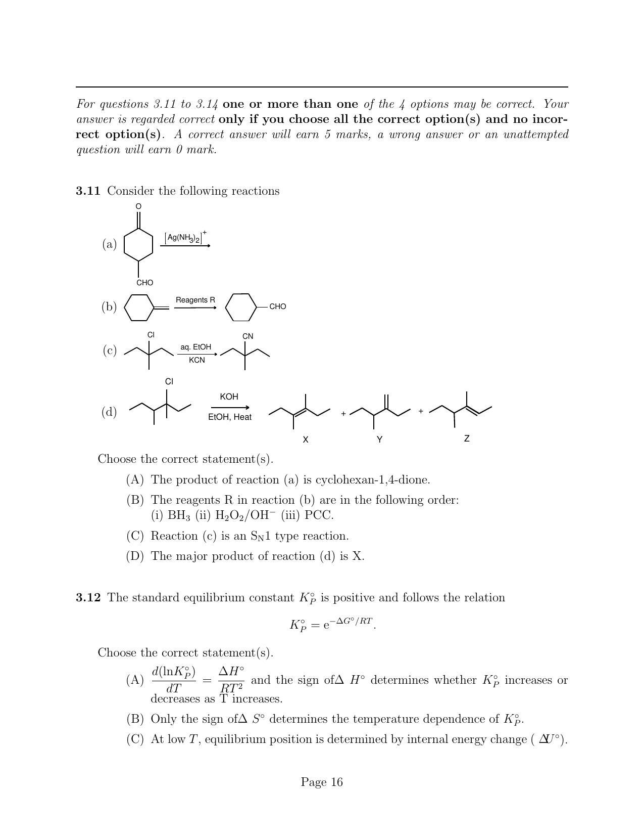 LPU NEST Question Paper 2011 SET A - Page 16