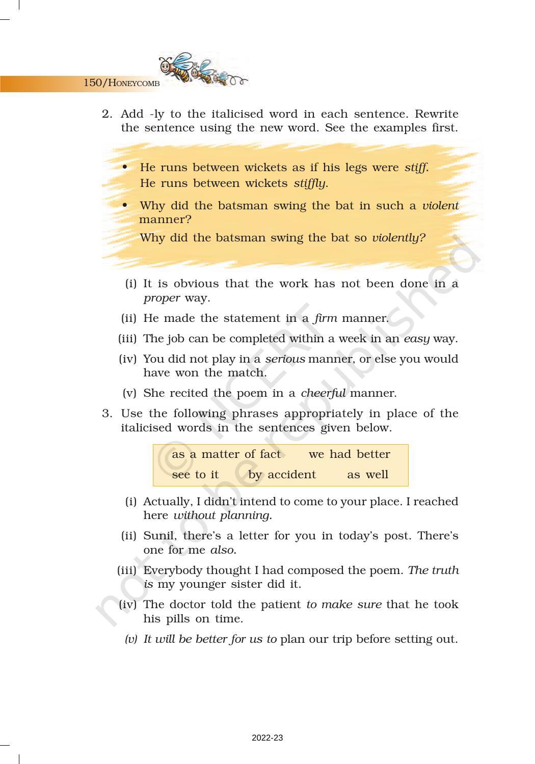 NCERT Book for Class 7 English (Honeycomb): Chapter 10-The Story of Cricket - Page 12