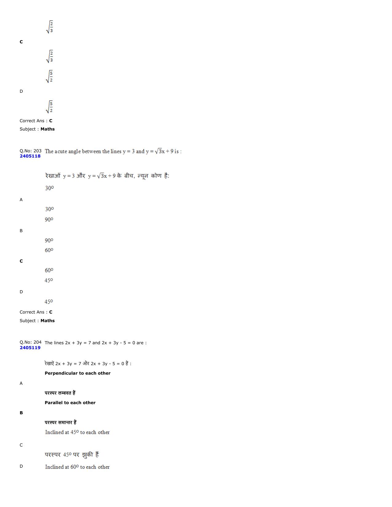 MP PAT 2023 Question Papers - Page 87