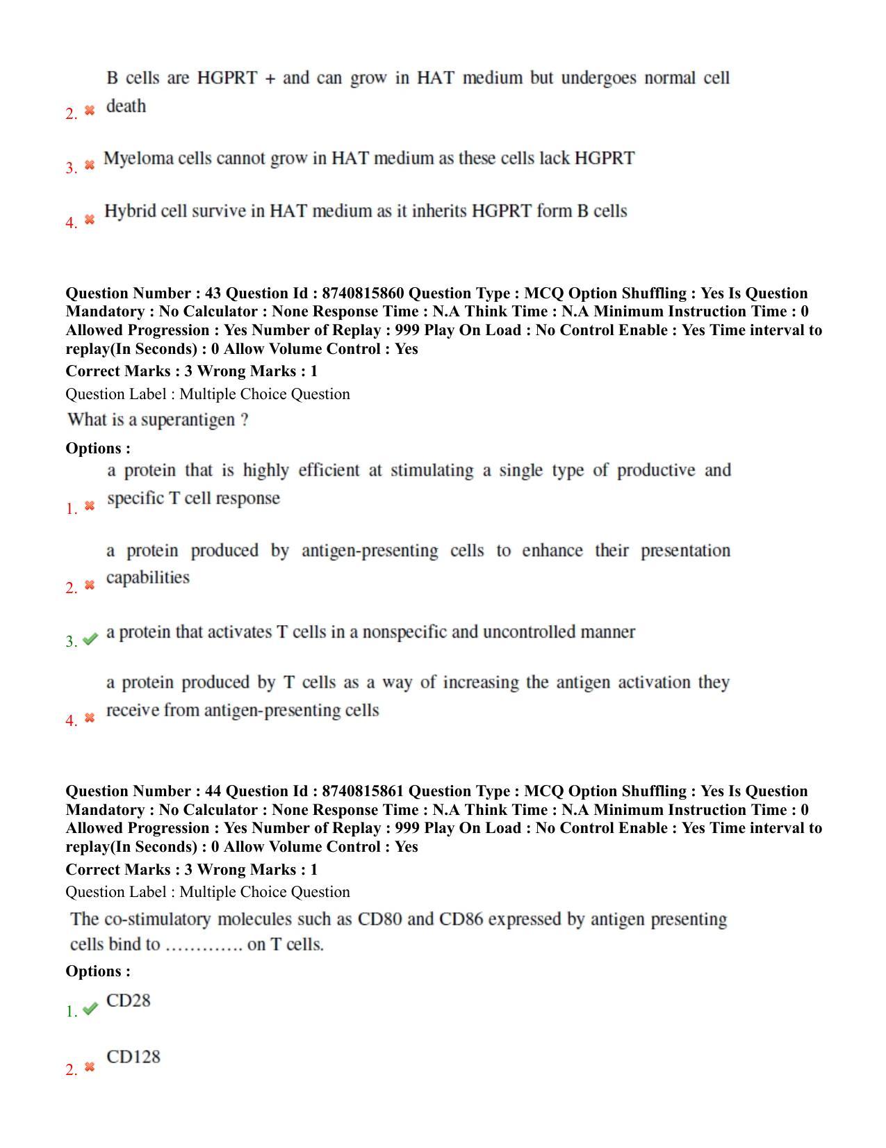 BHU RET Veterinary Microbiology 2020 Question Paper - Page 29