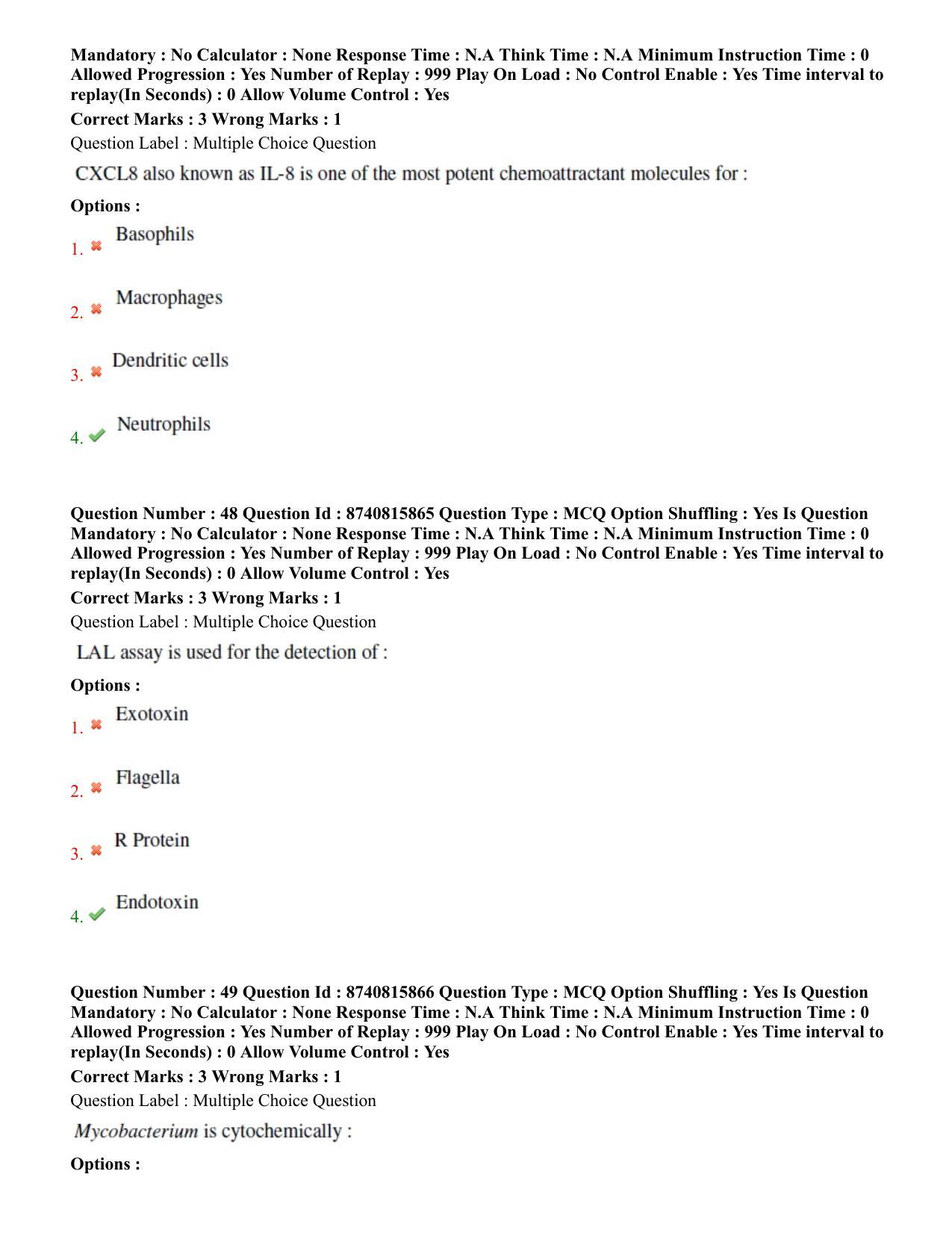 BHU RET Veterinary Microbiology 2020 Question Paper - Page 31