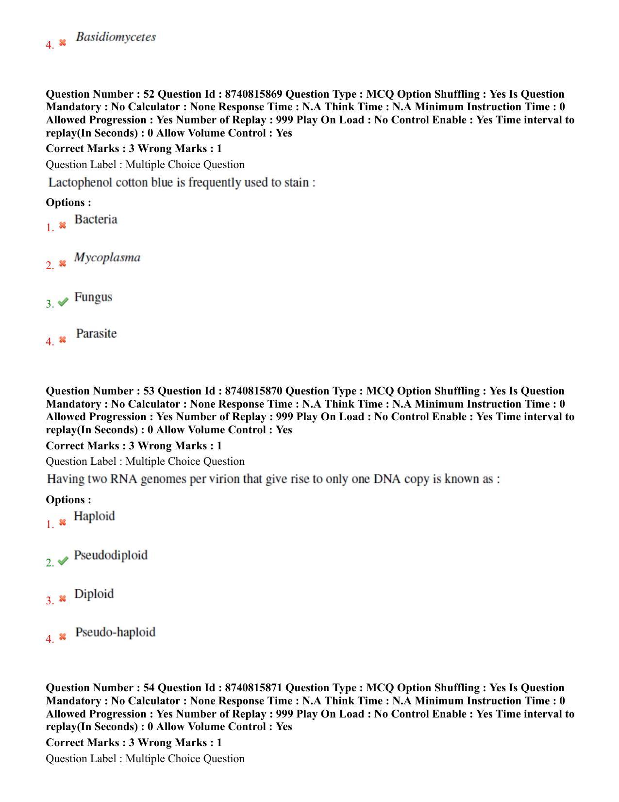 BHU RET Veterinary Microbiology 2020 Question Paper - Page 33