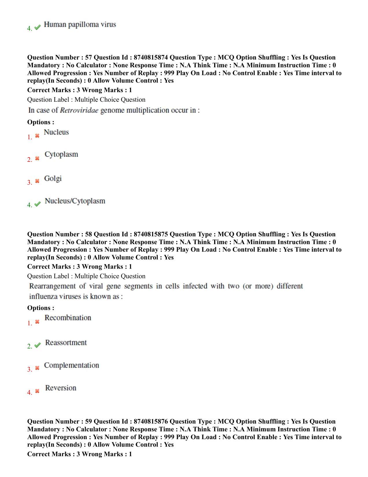 BHU RET Veterinary Microbiology 2020 Question Paper - Page 35