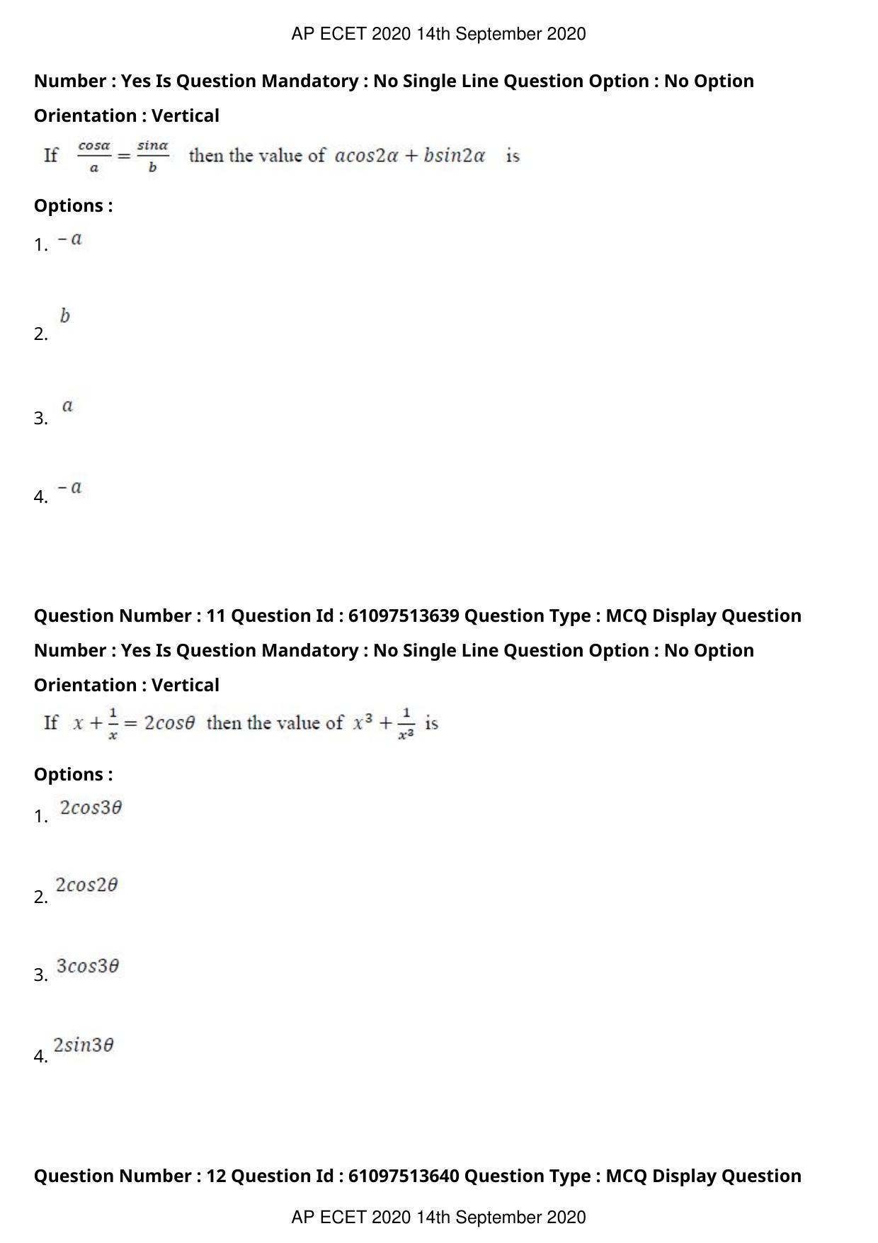 AP ECET 2020 - Computer Science and Engineering (Preview) Question Paper With Preliminary Keys - Page 7