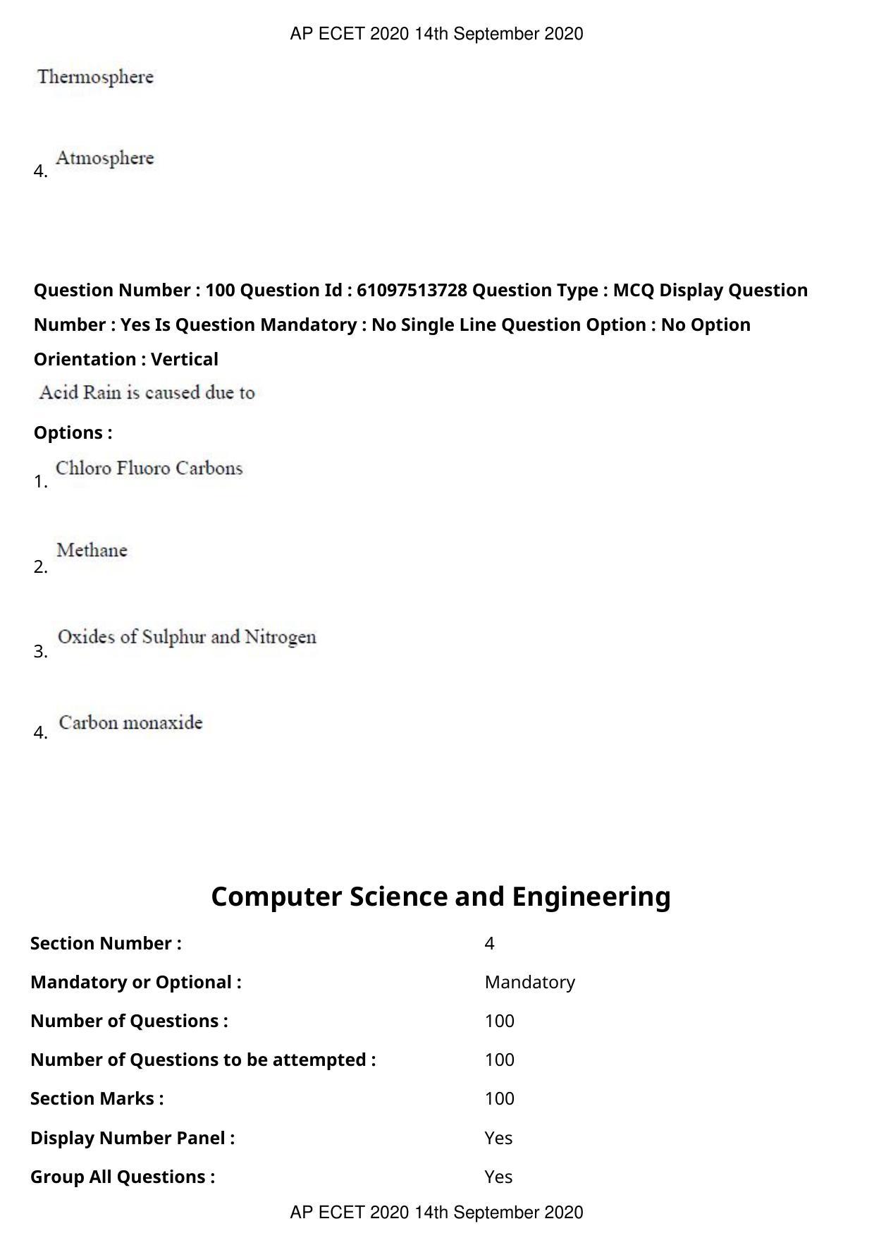 AP ECET 2020 - Computer Science and Engineering (Preview) Question Paper With Preliminary Keys - Page 55