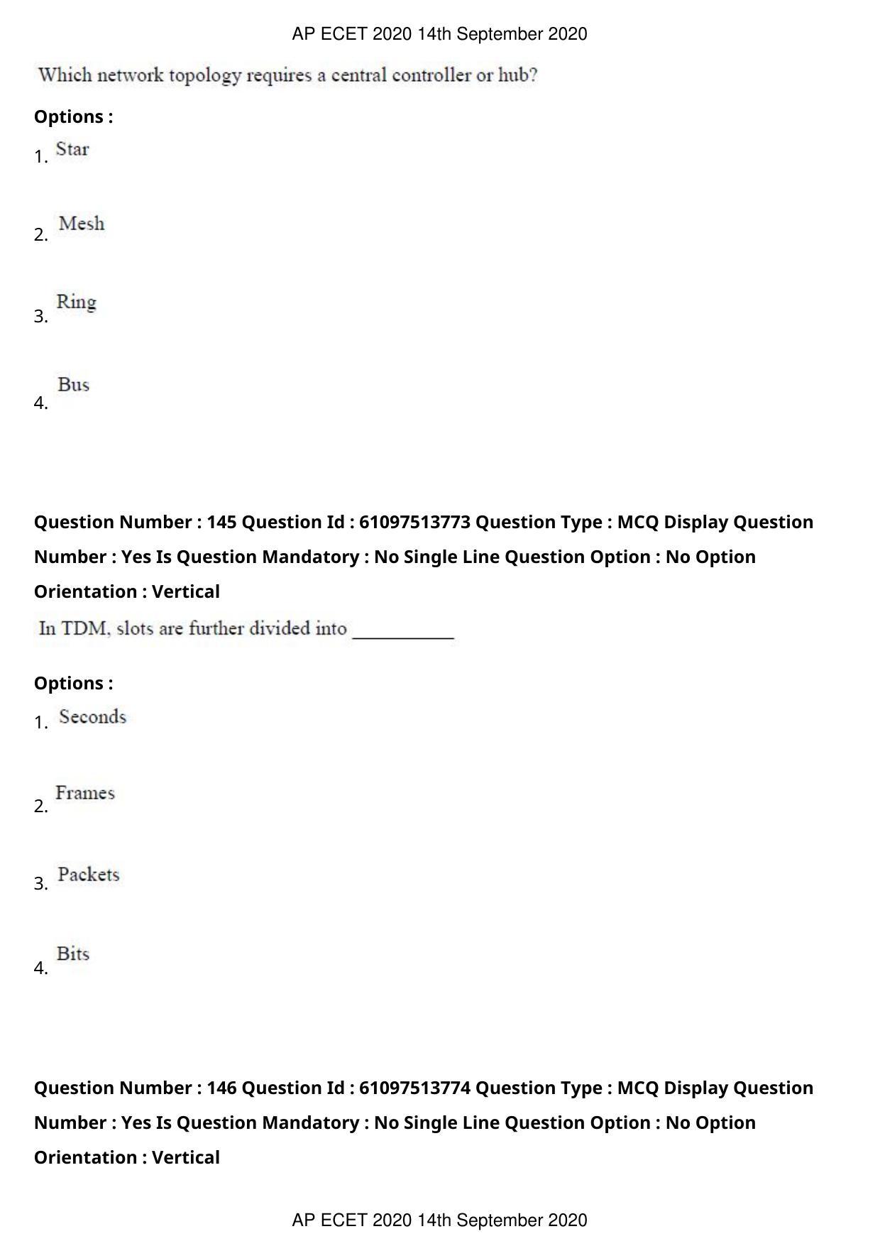 AP ECET 2020 - Computer Science and Engineering (Preview) Question Paper With Preliminary Keys - Page 79