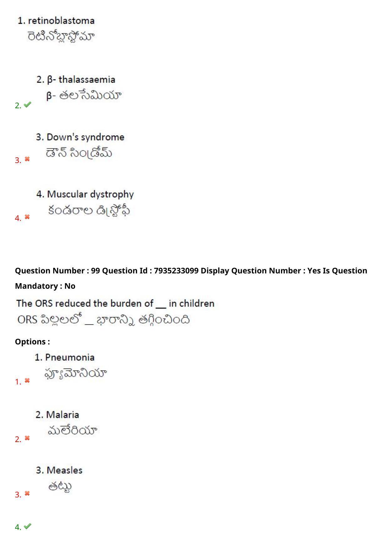 AP PGCET 2021 FNS Question Paper with Answer Key - Page 65
