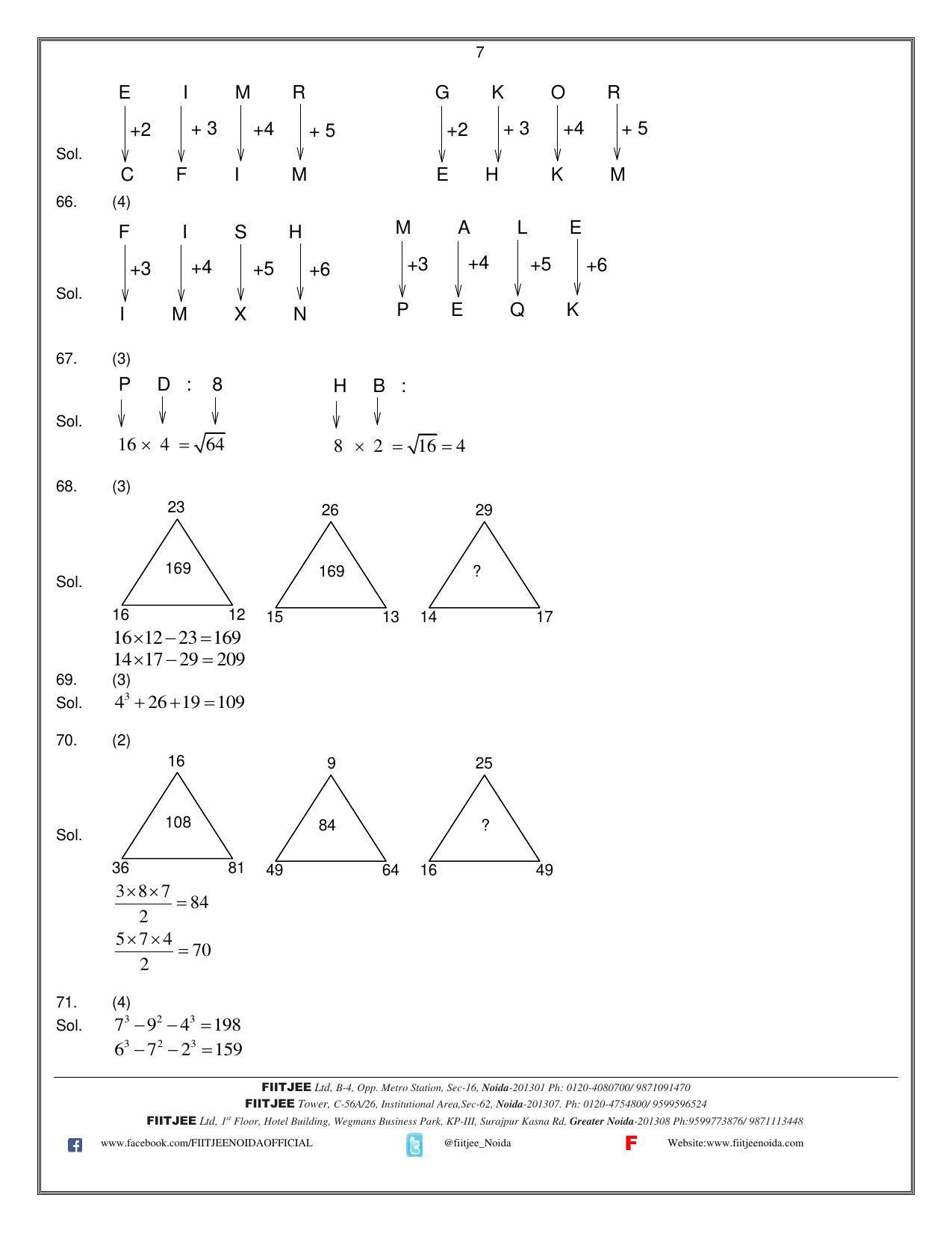 Uttar Pradesh NTSE 2021 MAT Answer Key - Page 7