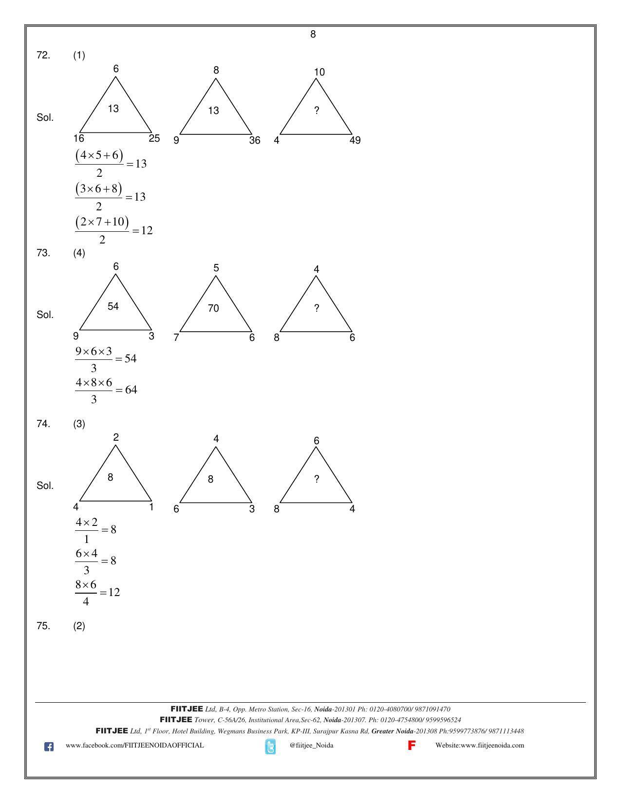 Uttar Pradesh NTSE 2021 MAT Answer Key - Page 8