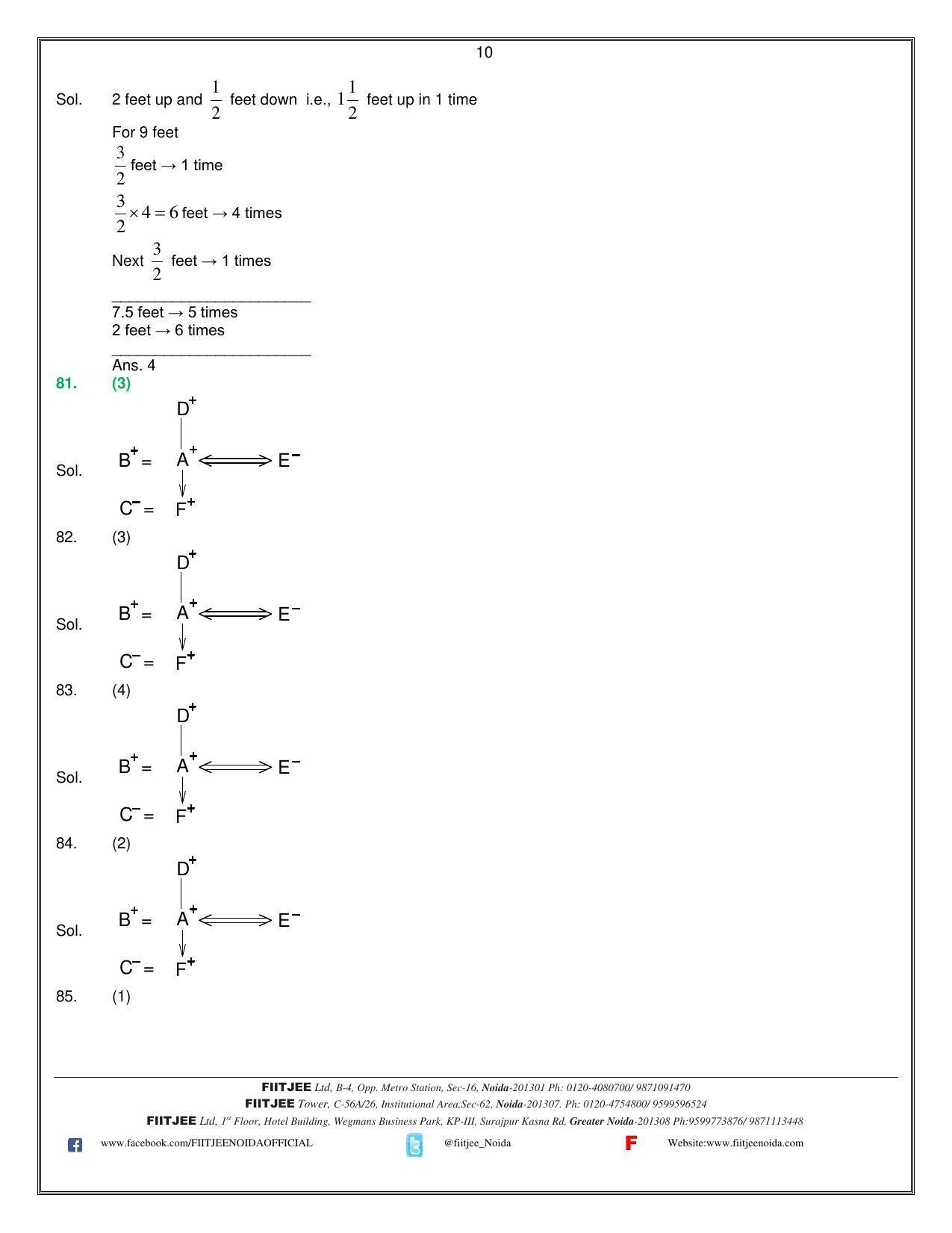 Uttar Pradesh NTSE 2021 MAT Answer Key - Page 10