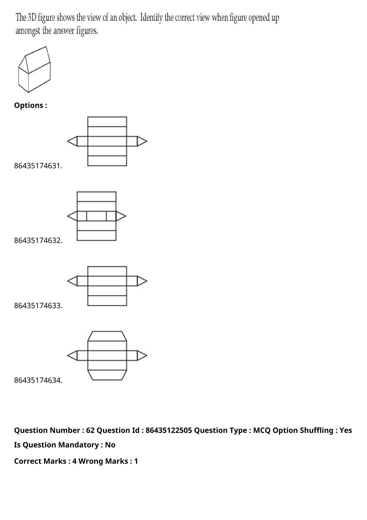 JEE Mains 2021: B.Arch English (Shift 2) 02-09-2021 Question Paper - Page 43