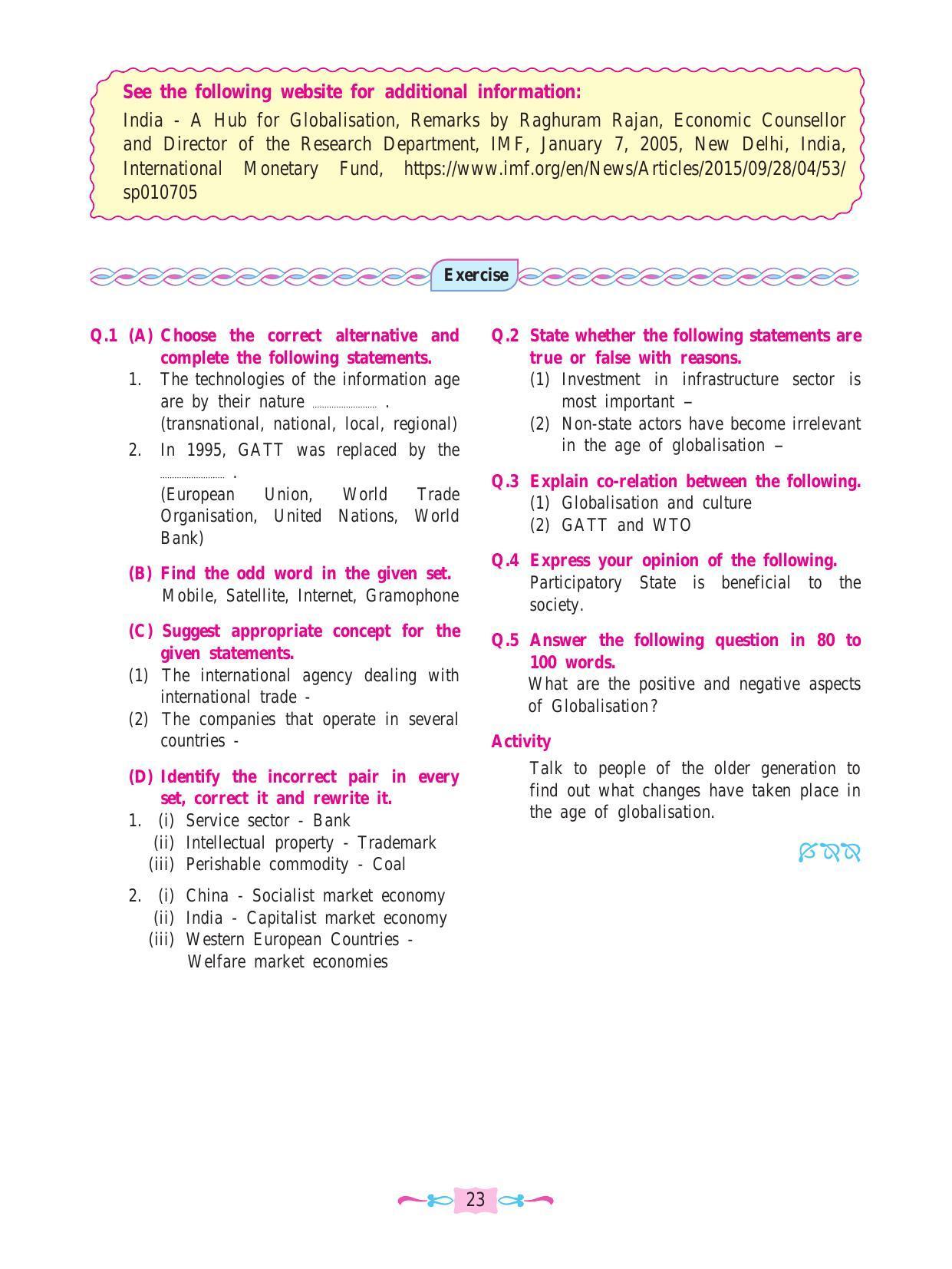 Maharashtra Board Class 12 Political Science Textbook - Page 35