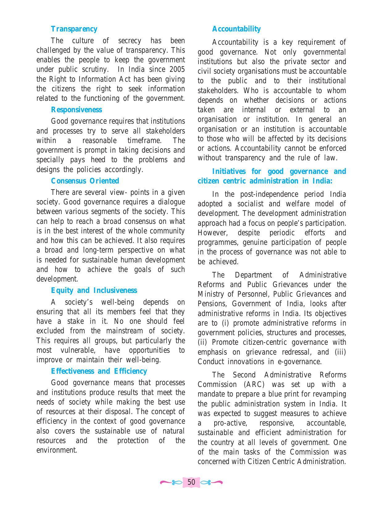 Maharashtra Board Class 12 Political Science Textbook - Page 62