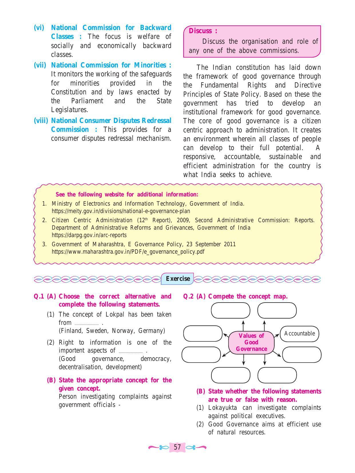 Maharashtra Board Class 12 Political Science Textbook - Page 69