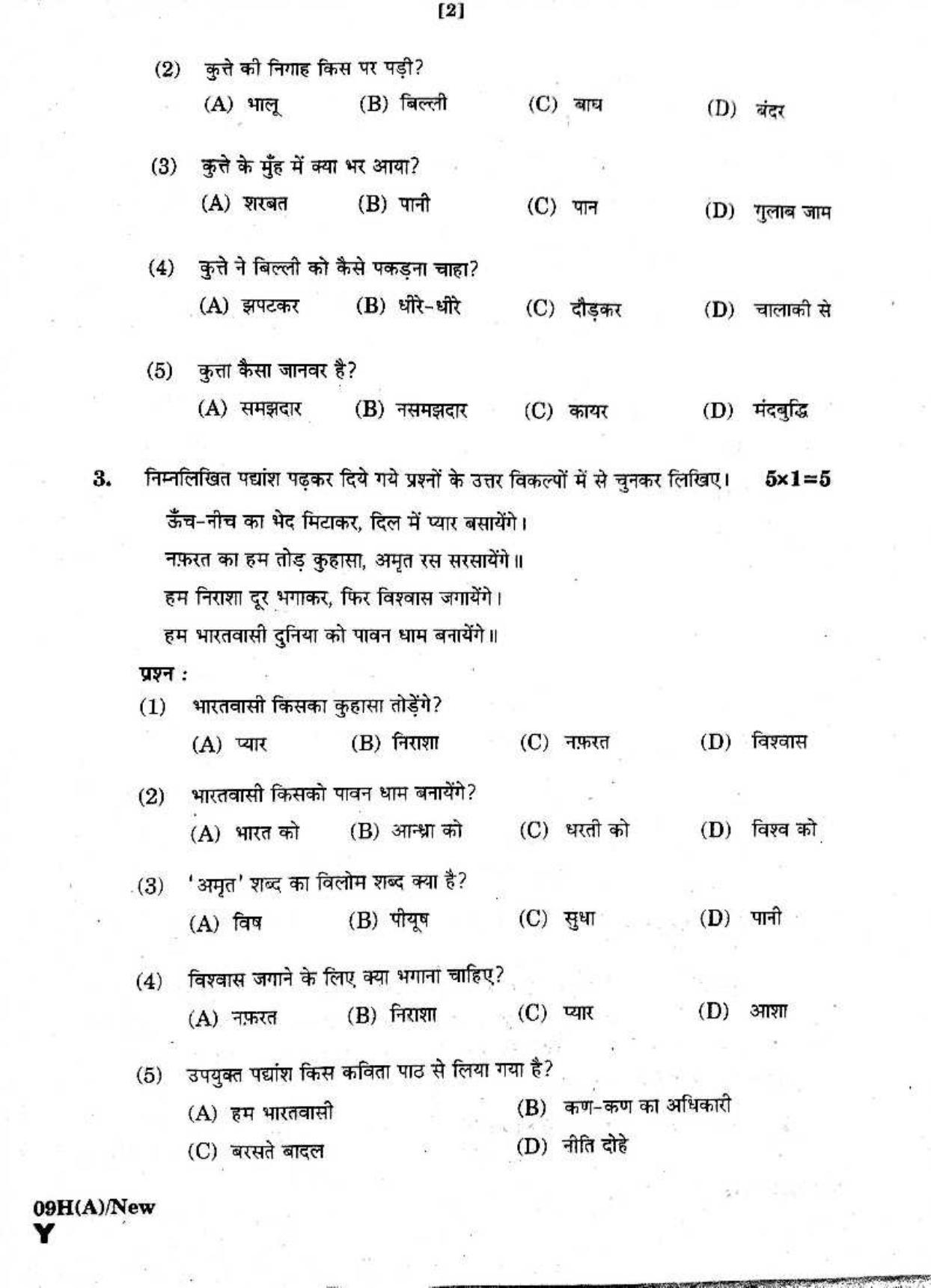 AP Class 10 Hindi 2015 Question Paper - Page 2