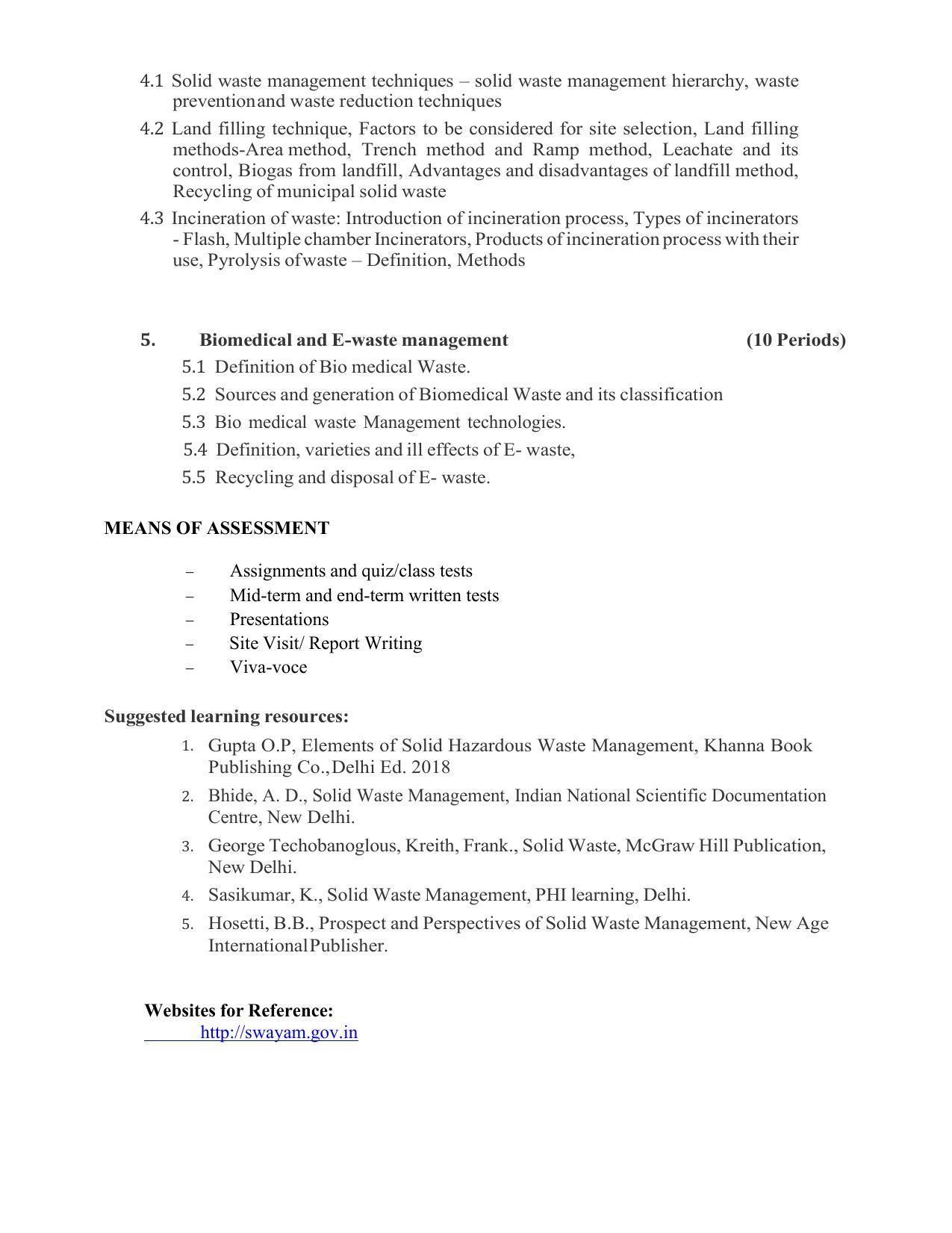 SYLLABUS FOR SEMESTER SYSTEM EFFECTIVE FROM (2021-2022) - CIVIL AND ENVIRONMENT ENGINEERING - Page 144
